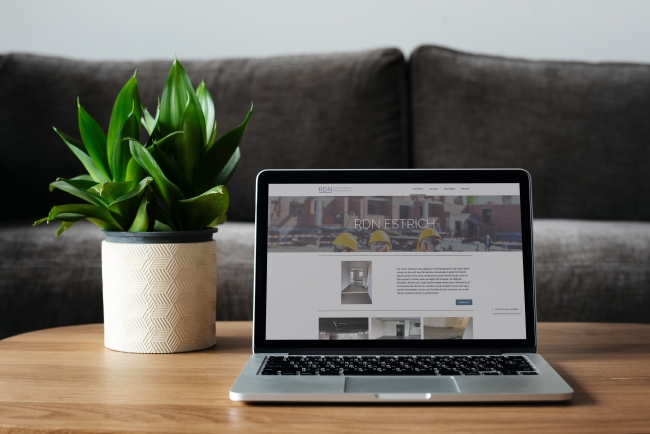 Präsentationsansicht der Firma BD Webdesign